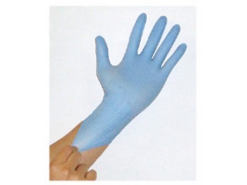 プレミア・ニトリルPFグローブ／ブルー 100枚入×10箱 粉なしニトリル手袋