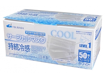 TSUBASA サージカルマスク持続冷感 50枚入（日本製）