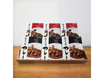 会津地鶏カレー6個セット（中辛3個・激辛3個）
