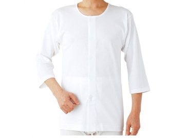 紳士用ワンタッチシャツ 七分袖（2枚組）HW8217