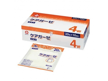 ケアガーゼ 4折 20枚入×10袋（滅菌済 医療用ガーゼ）