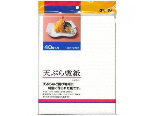 クレール天ぷら敷き紙 カゴメ 40枚入